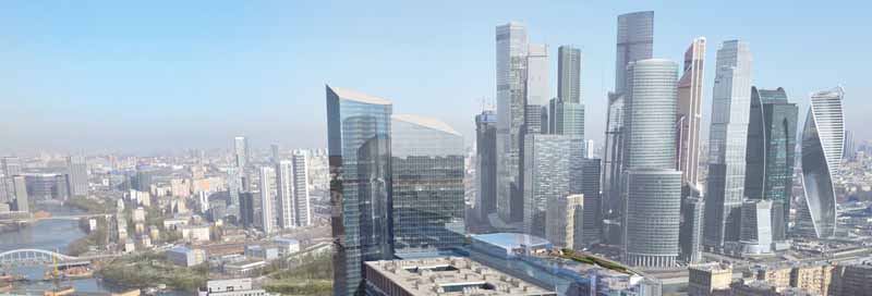 Панорама квартала Москва-Сити